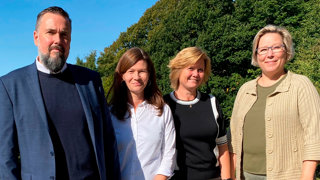 Billede af Martin Sieben (Adm. direktør for VUC Storstrøm), Anita Lindquist (Rektor for KVUC), Pernille Brøndum (Rektor for Nordvestsjællands HF & VUC) og Hanne Michelsen (Rektor for HF & VUC Klar)