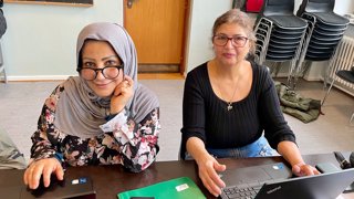 Kursister på FVU Digital til undervisning i deres lokalområde